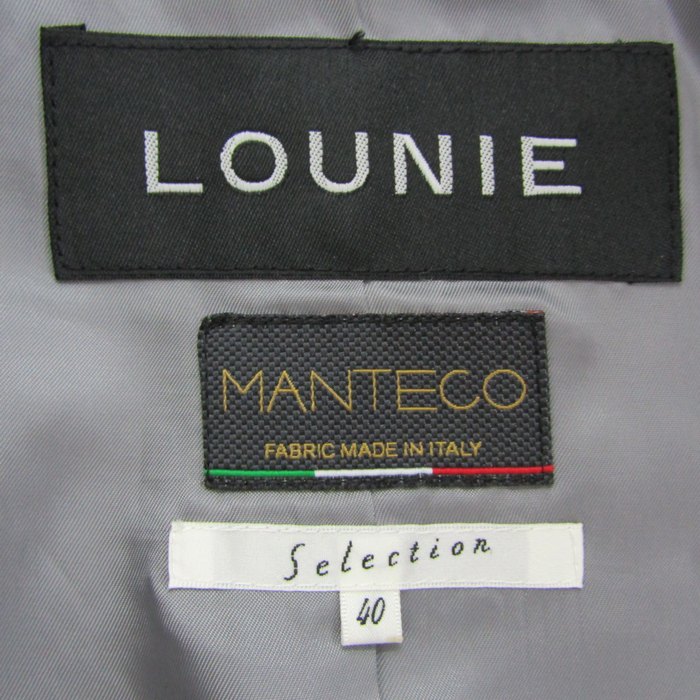 日本製 イタリア生地使用 チェックエコウールビッグジャケット MANTECO Ameri（アメリ）の「CHECK ECO WOOL BIG JACKET（テーラード