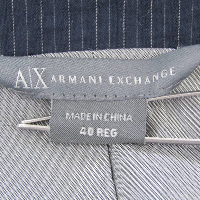 GIORGIO ARMANI ✨シルクテーラードジャケット　ストライプ×千鳥柄 古着 90s Italy製 GIORGIO ARMANI 3D ストライプ コットン