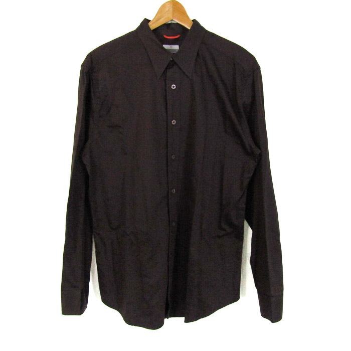 Paul Smith ポールスミス 長袖シャツ ボタン 総柄 メンズM 赤