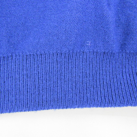 トッカ ニット トップス 半袖 セーター フラワービジュー レディース XSサイズ ブルー TOCCA トッカ ニット トップス 半袖 セーター フラワービジュー レディース