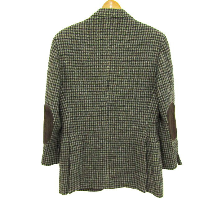 バーバリーズ テーラードジャケット アウター 千鳥格子柄 エルボー