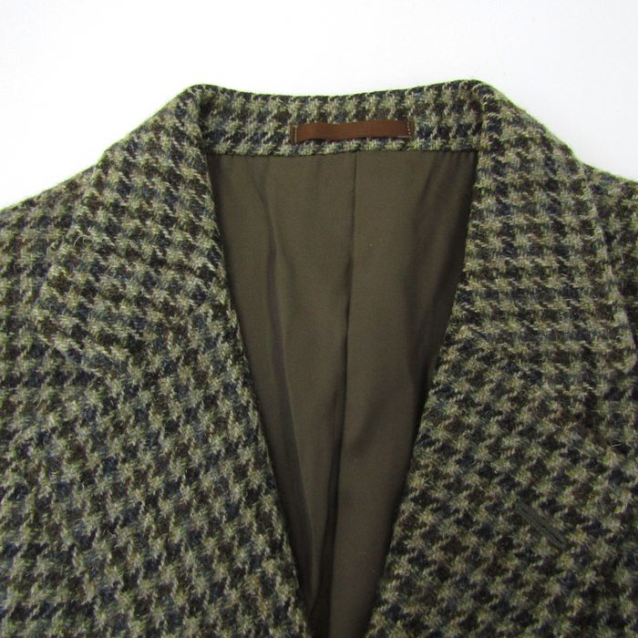 バーバリーズ テーラードジャケット アウター 千鳥格子柄 エルボー