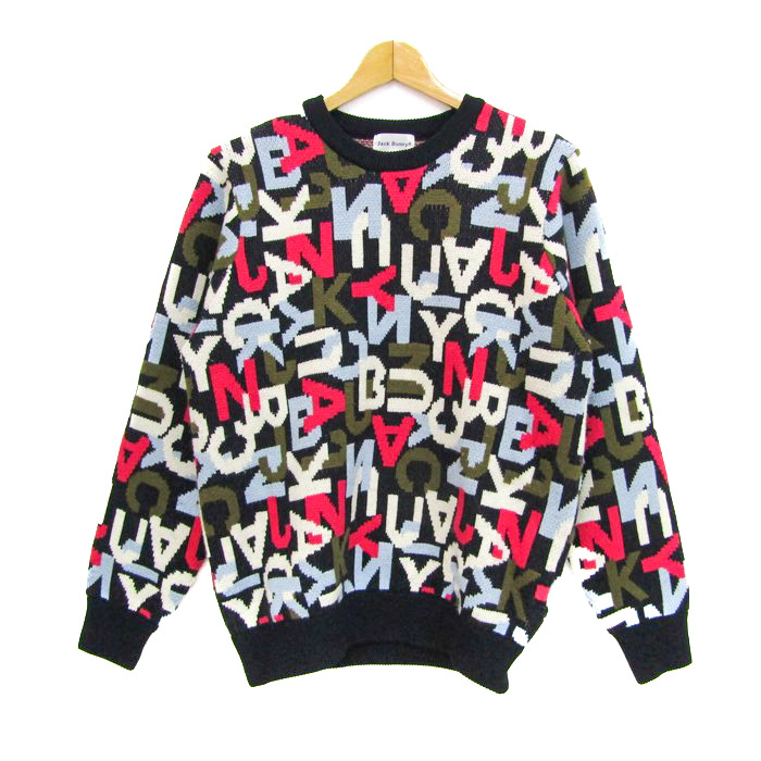 Jack Bunny!! ジャックバニー クルーセーター【ブラック/6】新品