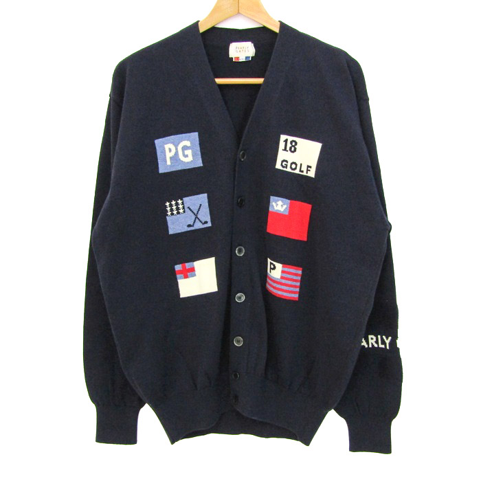 PEARLY GATES 　メンズ　カーディガン パーリーゲイツ カーディガン トップス長袖Vネックゴルフウエア