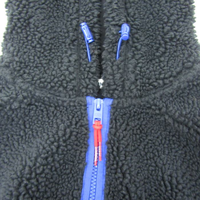 トミージーンズ ボアパーカー ハーフジップ トップス レディース XSサイズ ブラック系  JEANS トミージーンズ ボアパーカー ハーフジップ トップス レディース