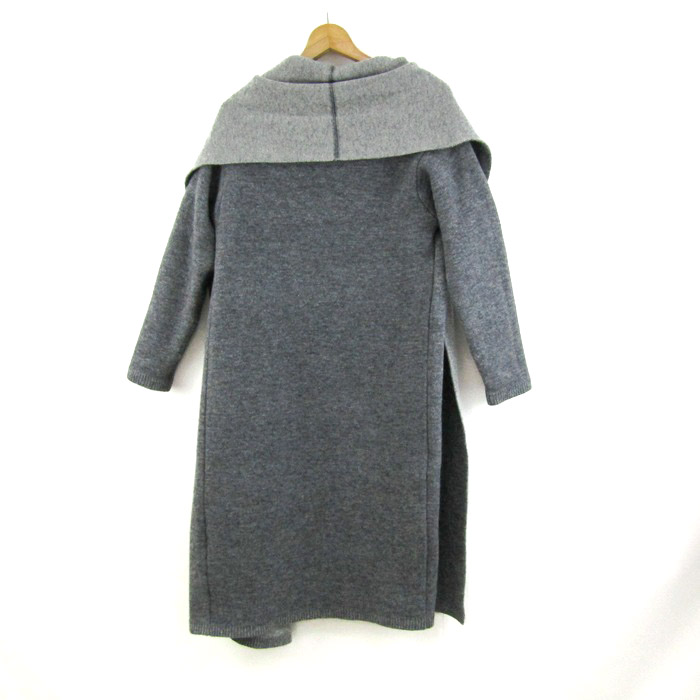 IENA(イエナ)ウール ロング ニット カーディガン 新品同様 綺麗なブルーグリーン 美品IENA ニット コットン ウール カーディガン リボン イエナ IENA