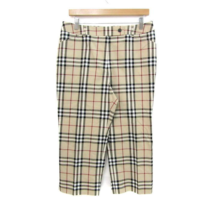 バーバリー クロップドパンツ ノバチェック ストレッチ 大きい
