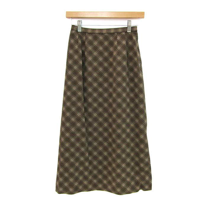 美品　レリアン　カシミヤ１００％　スカート　セットアップスーツ　ブラウン　９ 美品レリアンカシミヤ100％スカートセットアップスーツブラウン9