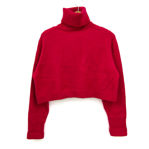 ザラ ニット 長袖 タートルネック トップス レディース Mサイズ ピンク系 ZARA ザラ ニット 長袖 タートルネック トップス レディース Mサイズ