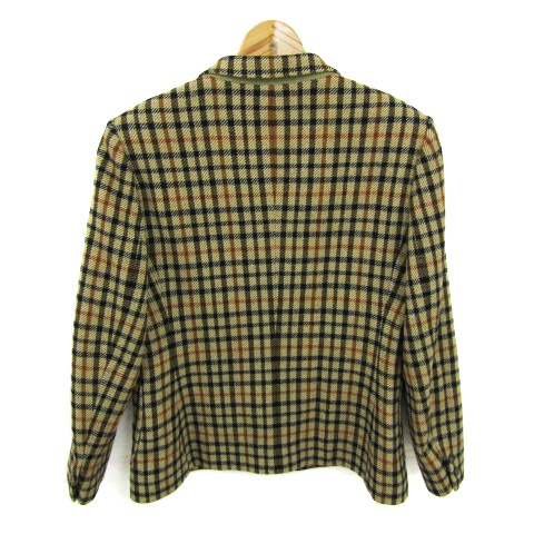 ダックス テーラードジャケット チェック柄 ウール アウター