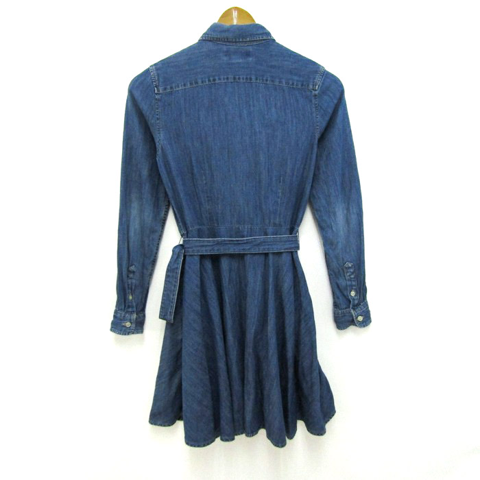 ラルフローレン デニムシャツワンピース ベルト付き トップス