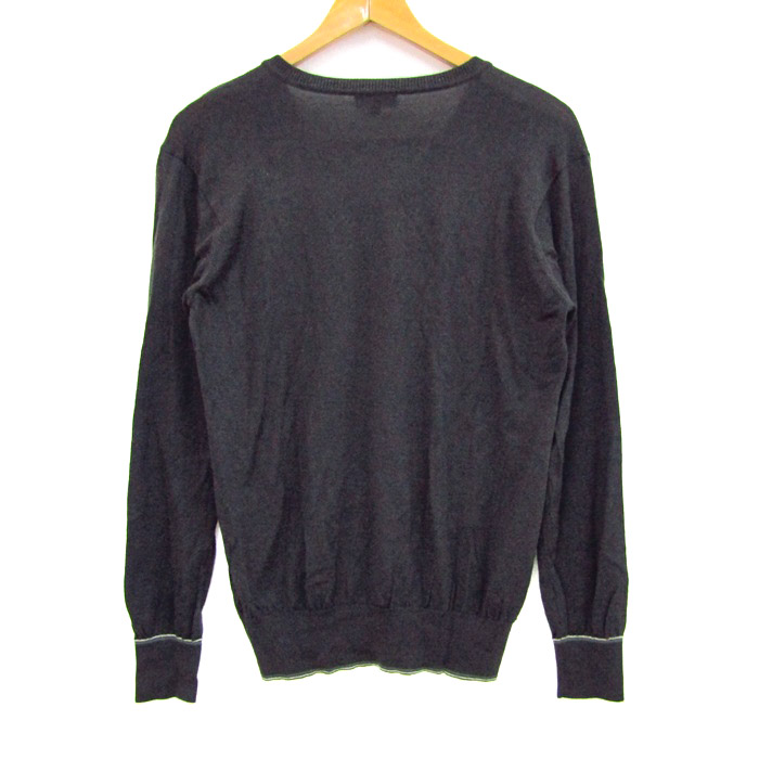 ポールスミス ウールセーター アンゴラ混 　サイズM PAUL SMITH Red Earのグレー ハイネック パーカーM アンゴラ混 ウール