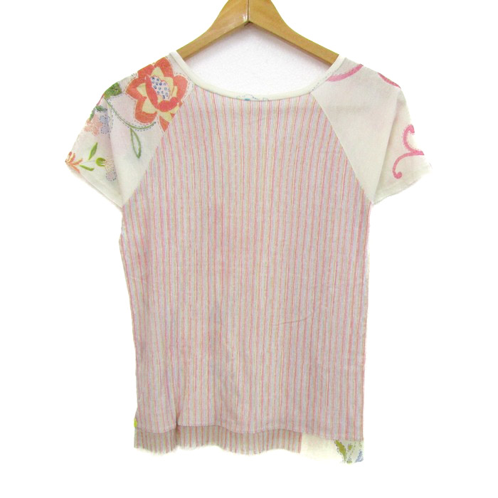 イッセイミヤケ ハート 半袖Tシャツ コットン トップス 日本製
