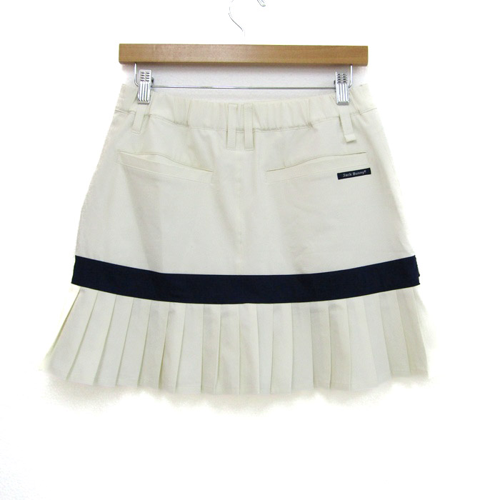 ホワイト Sサイズ0 ジャックバニー スカート ゴルフウェア レディース