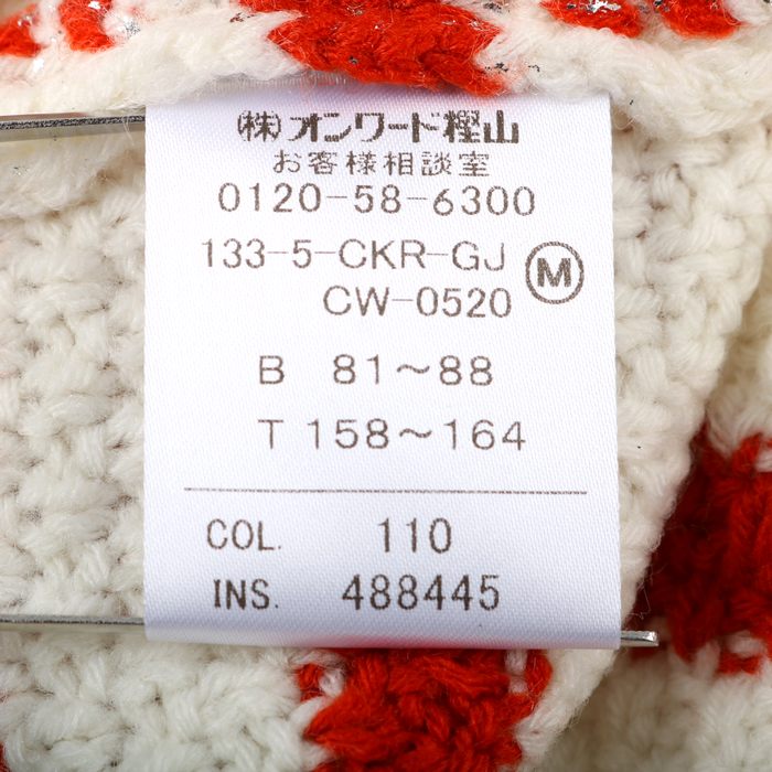 ジェイプレス セーター トップス 長袖 クルーネック ニット ボーダー レッドレーベル 未使用品 レディース Mサイズ 白×赤 J.PRESS ジェイプレス セーター トップス 長袖 クルーネック ニット