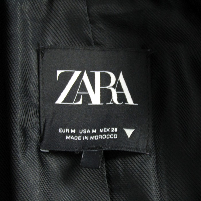 ザラ テーラードジャケット アウター ダブルブレスト チェック柄