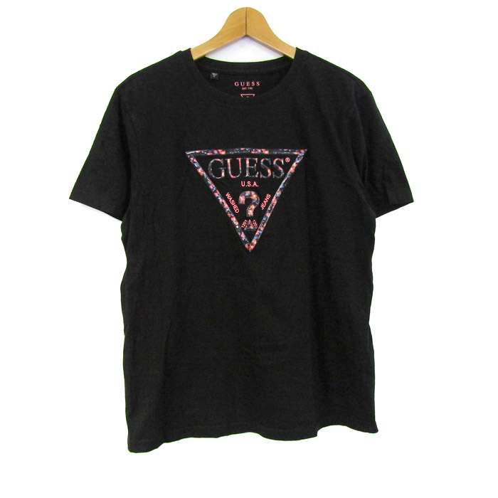 GUESS - ❓GUESS；【新品】ゴールドビッグプリントTシャツ(半袖) Size Mの通販 by Gaspard's Shop｜ゲスならラクマ 新品GUESS Tシャツ ブラック M