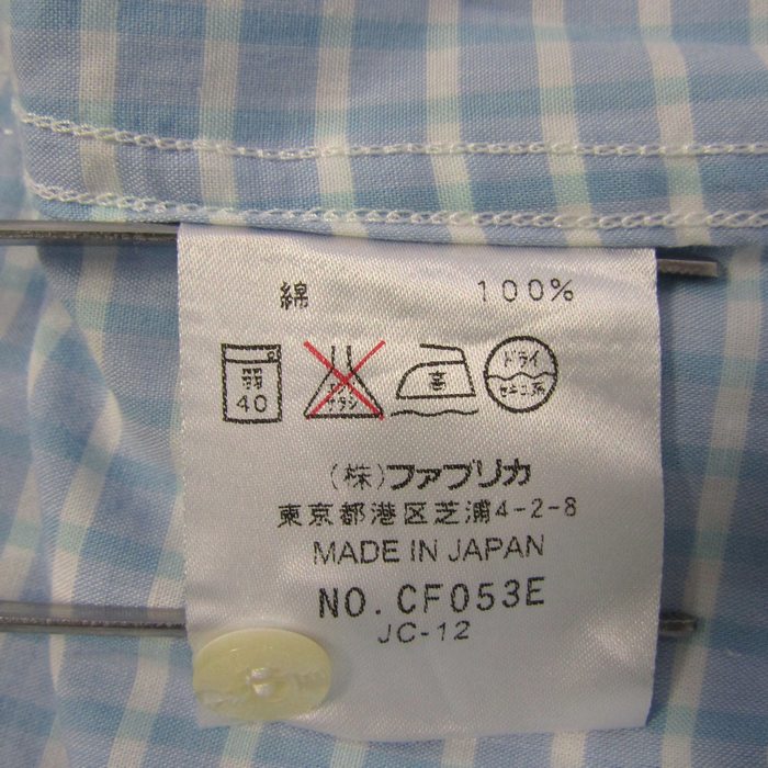 ラコステ 長袖シャツ トップス チェック柄 日本製 レディース 40