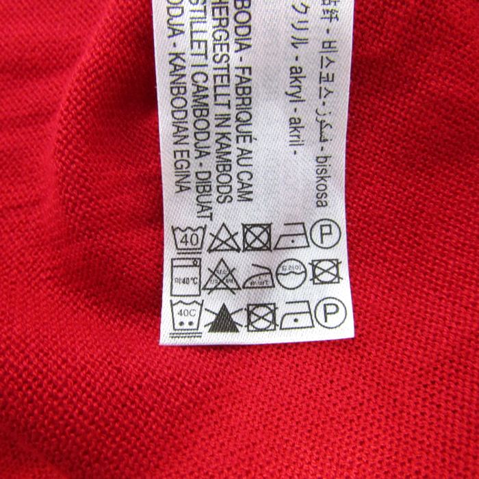 ザラ ニット セーター 長袖 クルーネック トップス レディース USA Mサイズ レッド ZARA ザラ ニット セーター 長袖 クルーネック トップス レディース