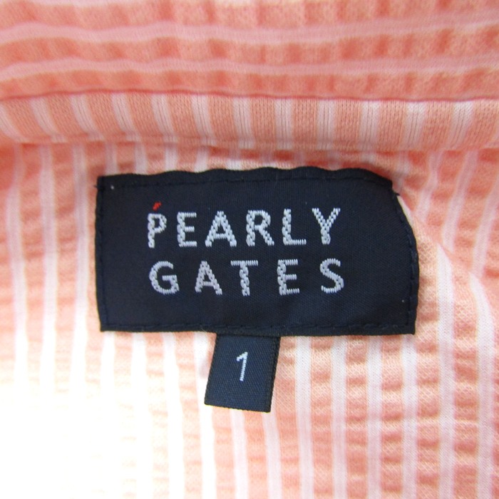 【新品未使用タグ付き】 PEARLY GATES ストライプ 半袖シャツ 楽天市場】パーリーゲイツ ゴルフウェア 半袖 シャツ 春 夏 44/2