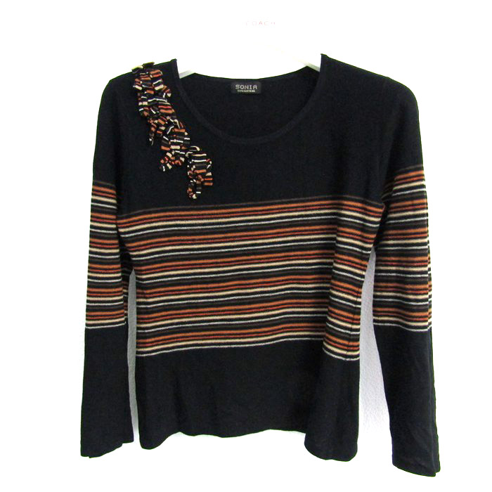 SONIA RYKIEL - SONIA RYKIEL  ソニアリキエル ボーダー トップス S IT40 SONIA RYKIEL ソニアリキエル ボーダー トップス S IT40