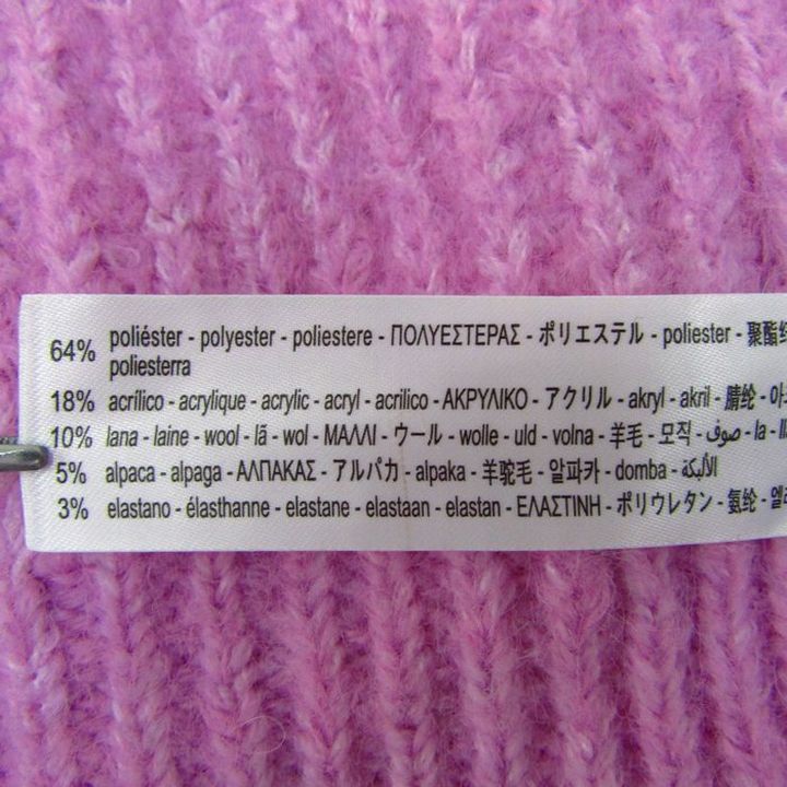 ザラ ニット 長袖 ハイネック トップス レディース USA Mサイズ ピンク系 ZARA ザラ ニット 長袖 ハイネック トップス レディース USA Mサイズ