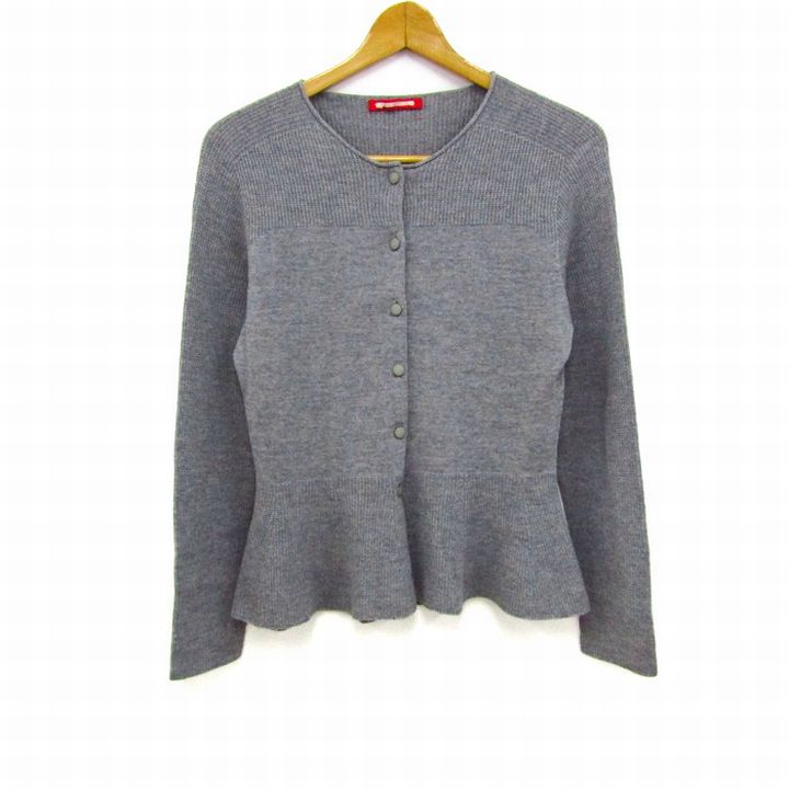 Cygne カシミア混 フリル ニット　Alice♡gray 未使用 カシミア混フリルニット Aliceグレー