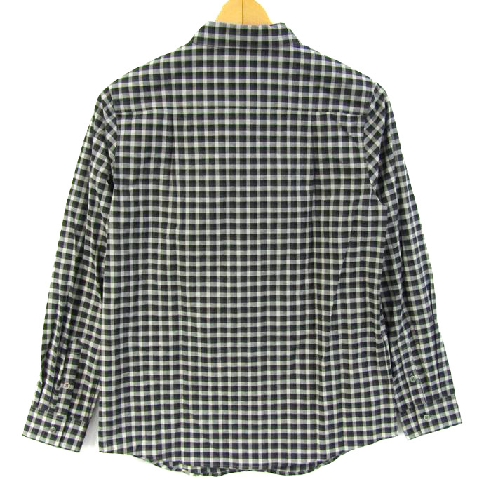 ジェイプレス 長袖シャツ ギンガムチェック トップス レディース 9サイズ ブラック×グレー系 J.PRESS ジェイプレス 長袖シャツ ギンガムチェック トップス レディース