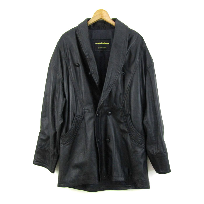 モダイタリアーナ レザージャケット アウター 羊革 大きいサイズ