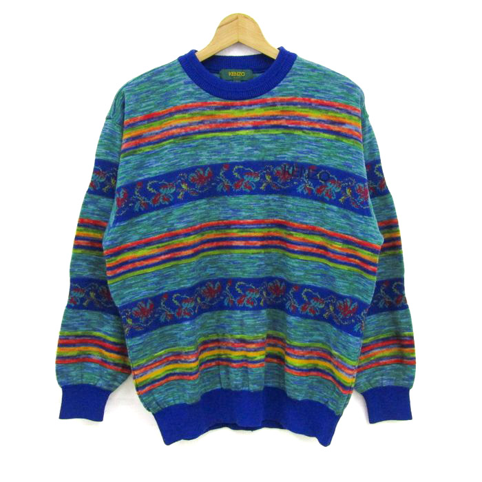 ケンゾーゴルフ セーター トップス 長袖 クルーネック ゴルフウエア