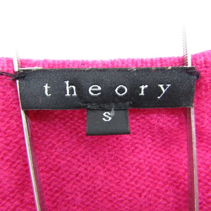 セオリー ニット 長袖 バイカラー カシミヤ トップス レディース Sサイズ オレンジ×ピンク theory theory セオリー ニット 長袖 バイカラー カシミヤ トップス