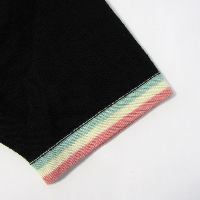 ソニアリキエル ニット 半袖 ハイネック ウール トップス レディース 38サイズ ブラック Sonia Rykiel ☆美品☆ SONIA BY SONIA RYKIEL ソニアバイソニアリキエル