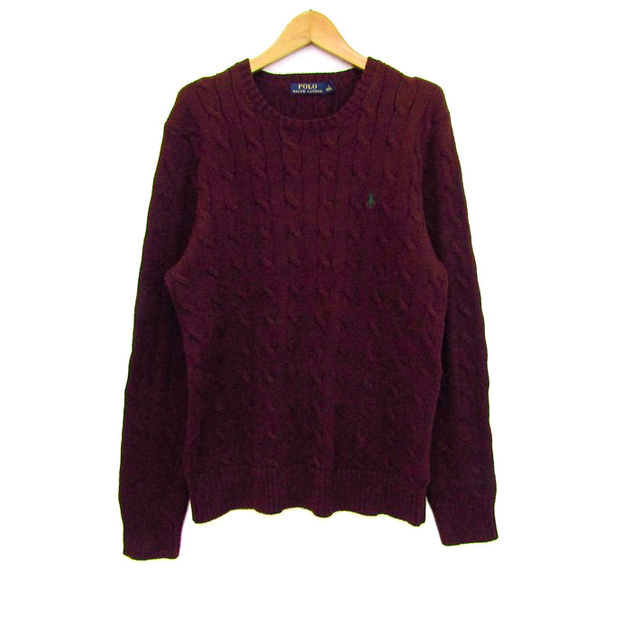 ポロ・ラルフローレン ケーブルニット 長袖 クルーネック