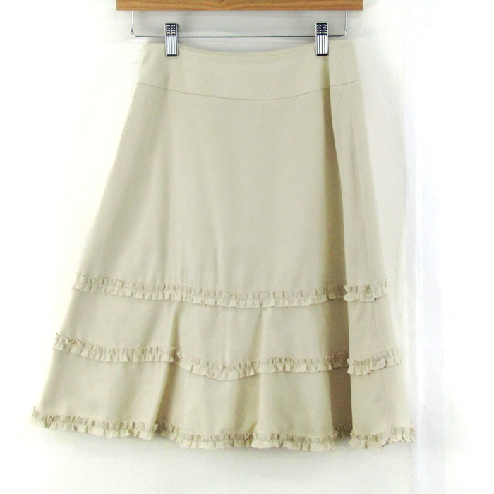 ◇美品【フランコフェラーロ】スカート ブラック 3 ♪フランコフェラーロ♪ シルクの上品スカート サイズ３ H 美品