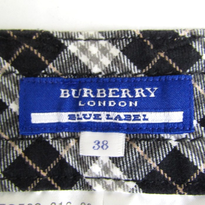 バーバリーロンドンブルーレーベル カーゴパンツ ボトムス チェック柄  
