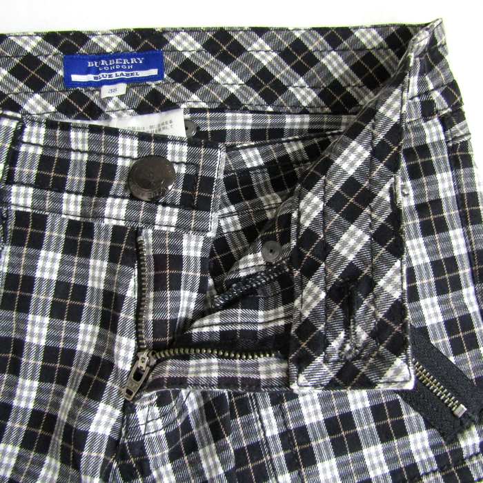 BURBERRY ジョガーパンツ Sサイズ 黒 チェック柄
