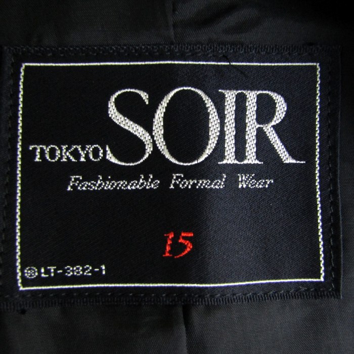 TOKYO SOIR ノーカラー ジャケット フォーマル 大きいサイズ 東京ソワール ノーカラージャケット アウター フォーマル 大きい