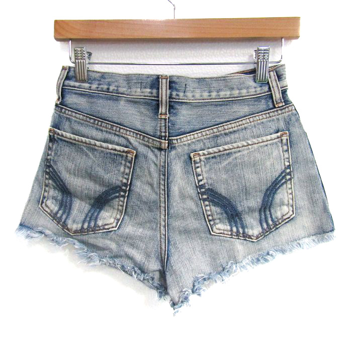 ホリスター デニムショートパンツ フリンジ ボトムス レディース