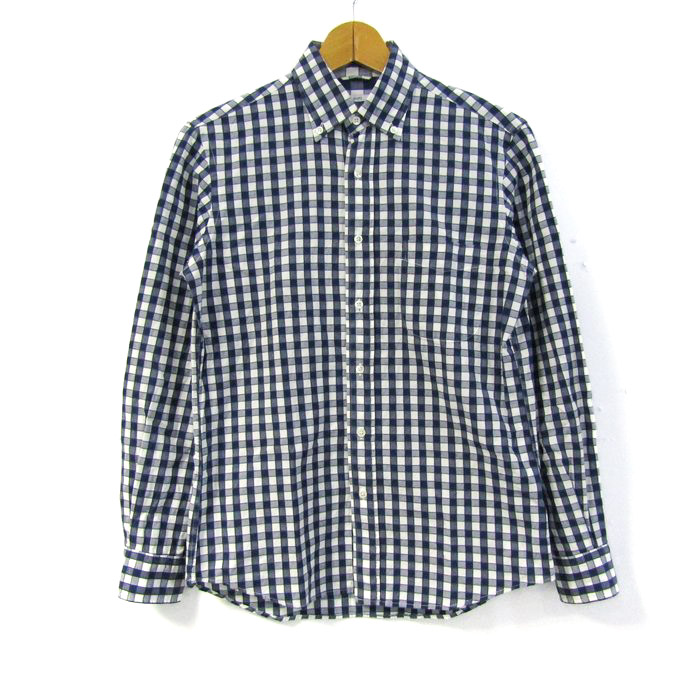 シップス 長袖シャツ カラーシャツ チェック柄 トップス レディース Sサイズ ブルー系 SHIPS シップス 長袖シャツ カラーシャツ チェック柄 トップス