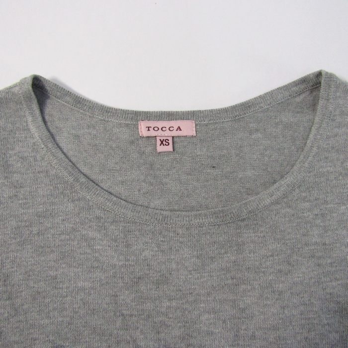 TOCCA トッカ　半袖カットソー　XS 新品未使用 トッカ 半袖Tシャツ クルーネック ストレッチ トップス レディース XS