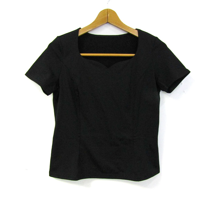 モガ 半袖Tシャツ ストレッチ 無地 トップス レディース 2サイズ 