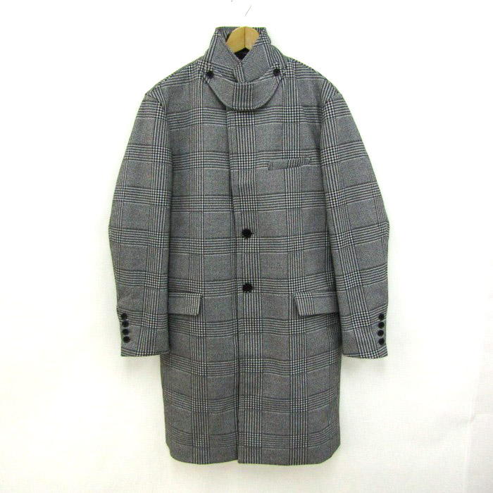 MOUSSY チェック柄 ロングコート F