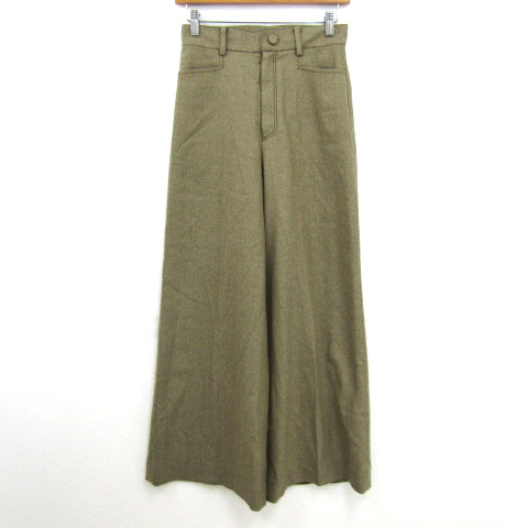 ジョセフ ワイドパンツ ウール混 ストレッチ ブランド ボトムス