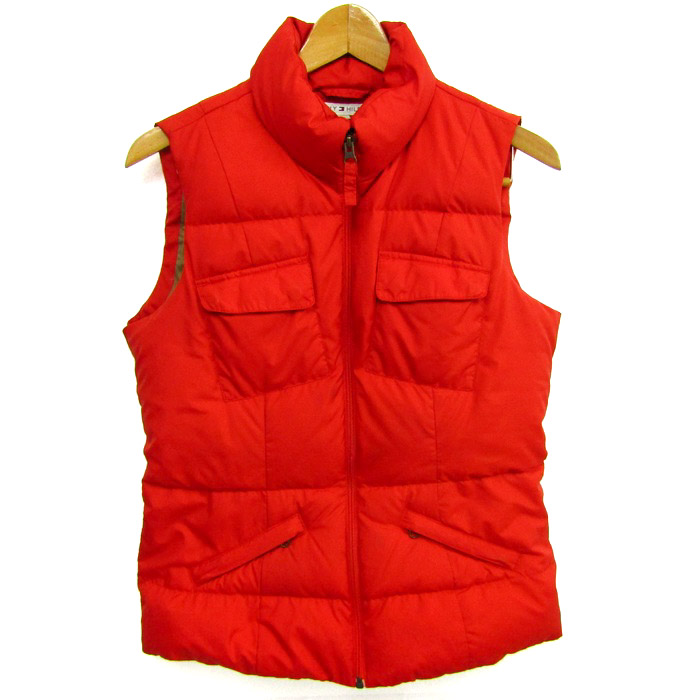 TOMMY HILFIGER オレンジ ダウンベスト TOMMY HILFIGER オレンジ ダウンベスト - メルカリ