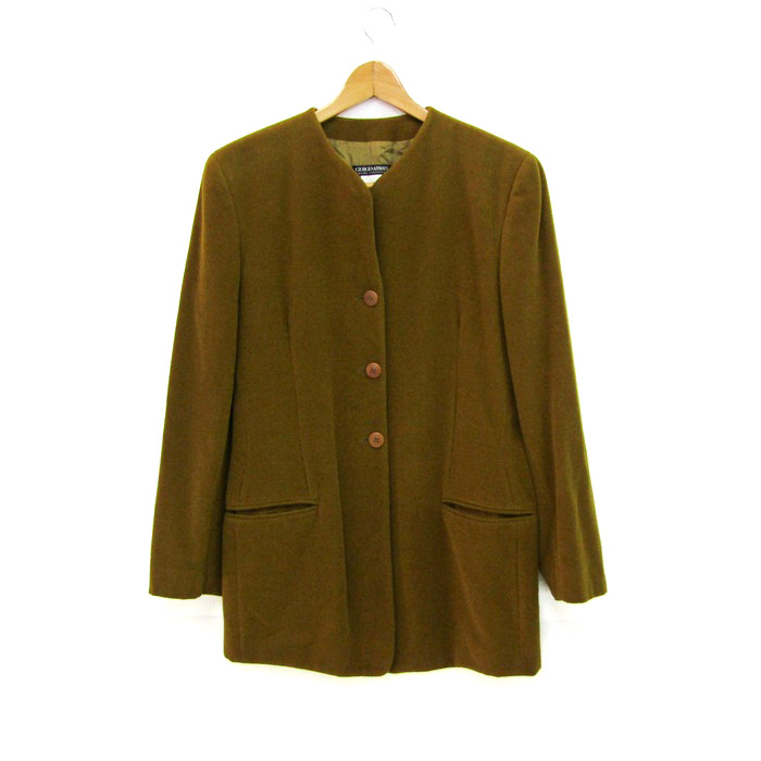 GIORGIO ARMANI*サイズ50*ノーカラーコート*ジョルジオアルマーニ