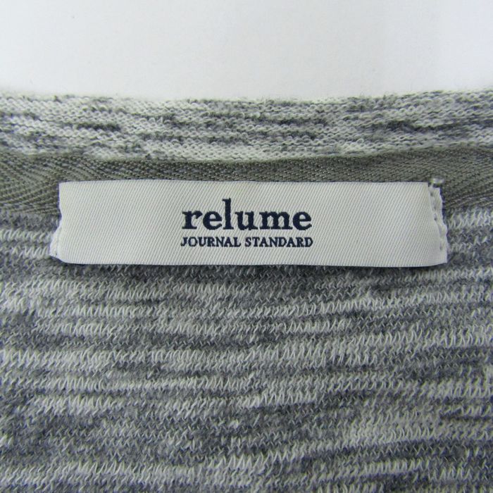 ジャーナルスタンダード レリューム relume コットン100％Vネック ミラノリブニットワンピ♪ ジャーナルスタンダード レリューム JOURNAL STANDARD relume コットン