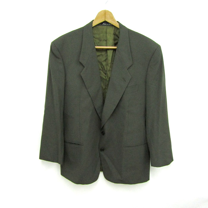 大きいサイズ✨美品 アルマーニ テーラードジャケット ツイード 3XL 46水色 ジョルジオアルマーニ ジャケット （GIORGIO ARMANI(ジョルジオ