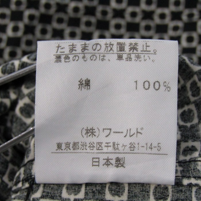 タケオキクチ 長袖シャツ トップス 総柄 コットン 日本製 メンズ 3 