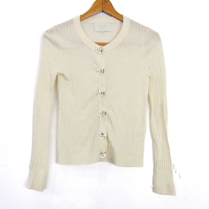 chesty シルクカーディガン ホワイト 白 チェスティ Chesty ニット  