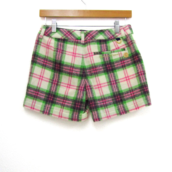 新品】サマンサタバサ No.7 ストレッチパンツ ダークネイビー×白 バイ